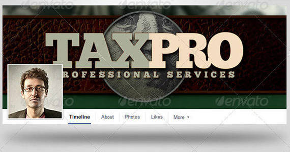 Box tax pro  facebook timeline covers template preview