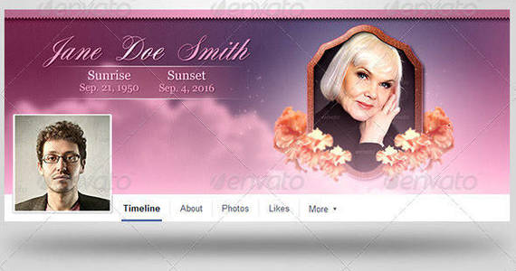 Box funeral facebook timeline covers template preview