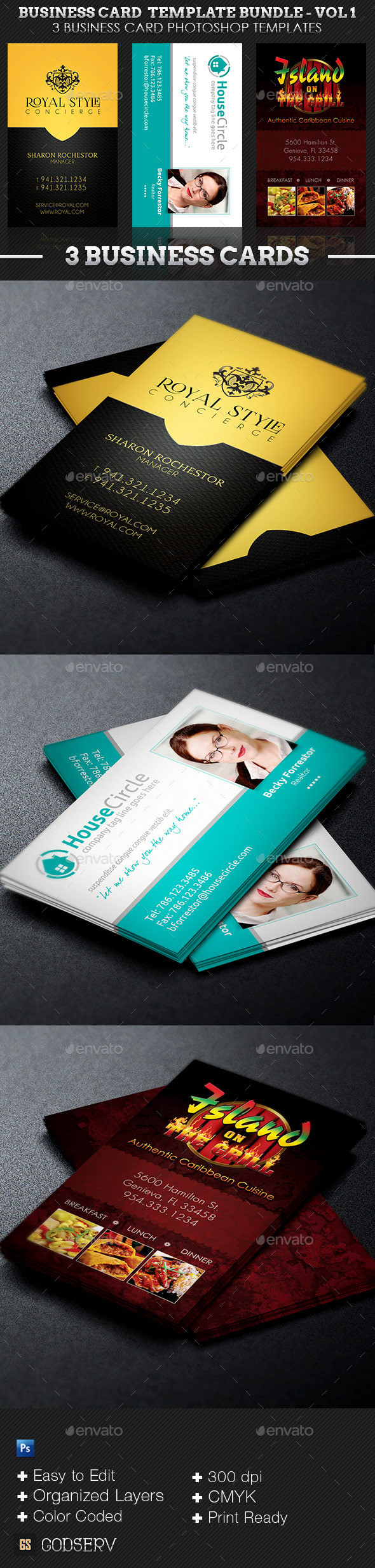 Business card bundle   volume 1 preview
