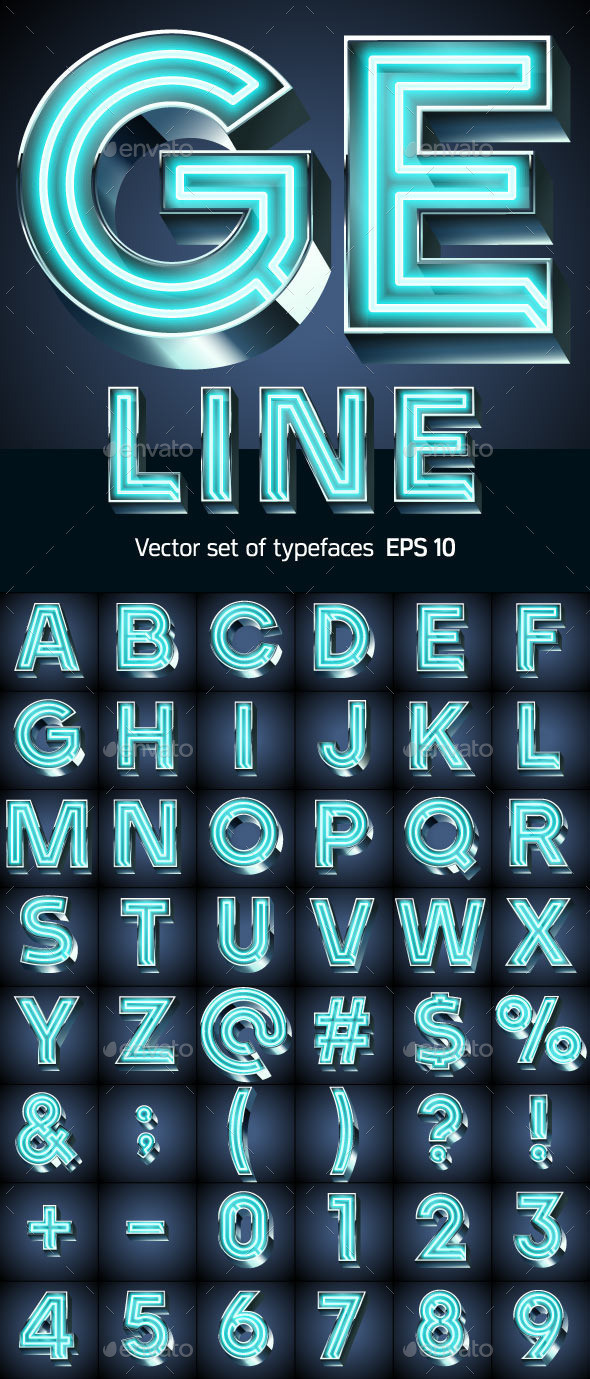 Font lamp bold line 1