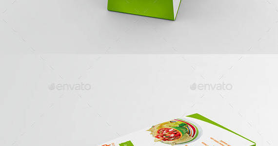 Box paper packet mockup