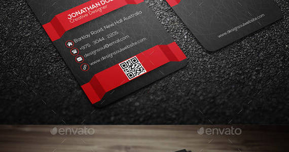 Box creative corporate business card preview