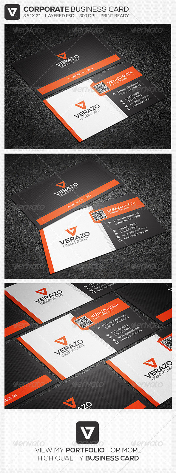 44 creative modern corporate business card preview