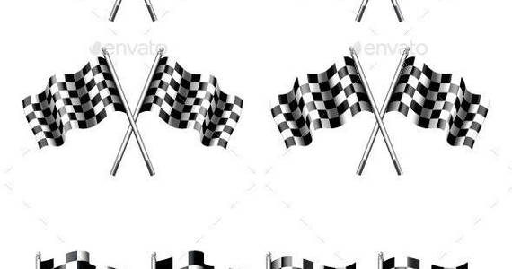 Box chequered 20flags