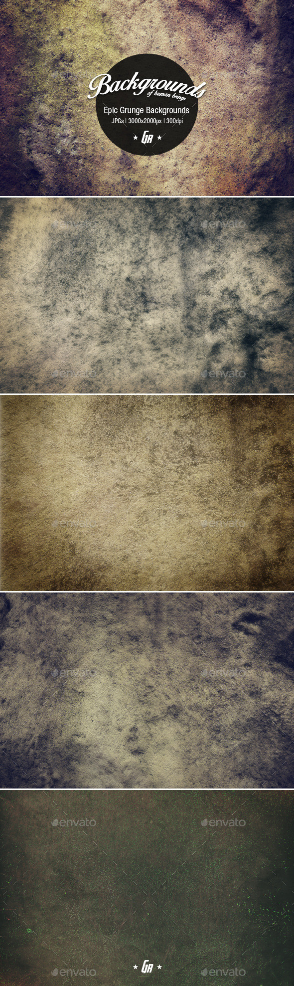Various grunge textures3 preview
