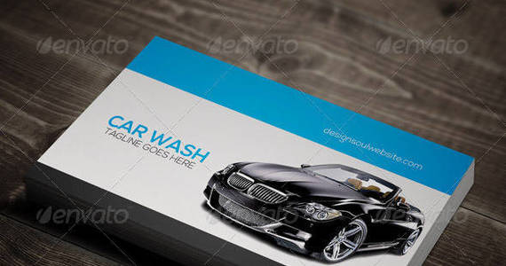 Box car wash business card preview