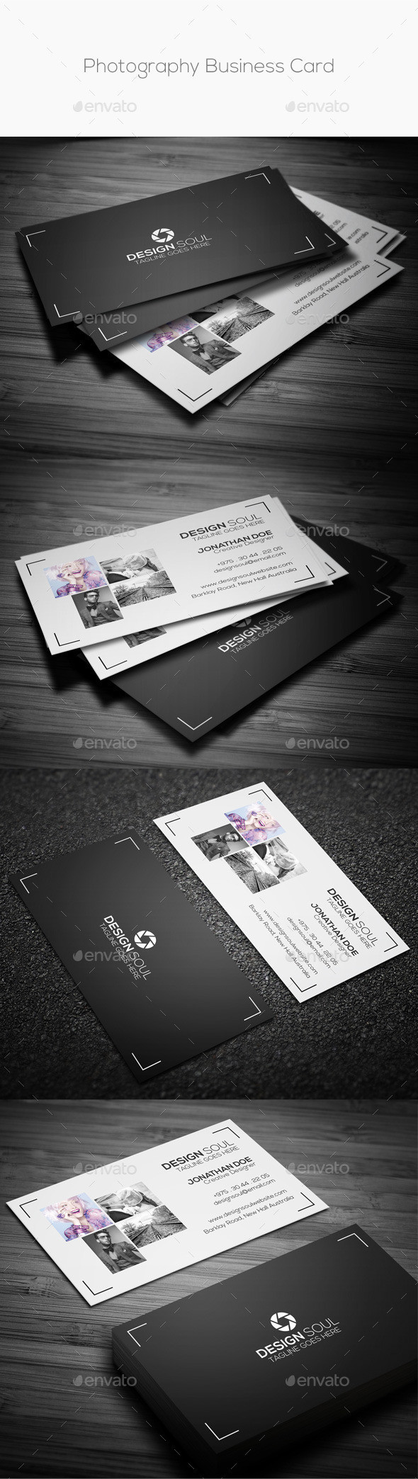 Photography business card preview