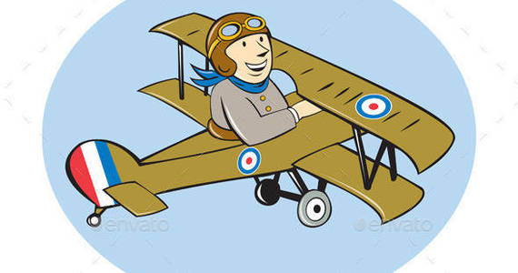 Box world war one british pilot biplane prvw