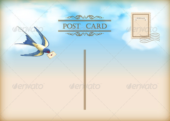 Bird postcard 590