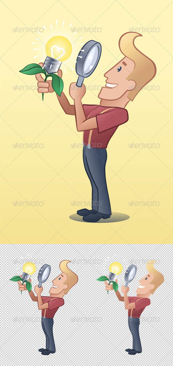 Smarty blond guy graphicriver preview