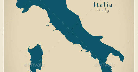 Box modern map it italia