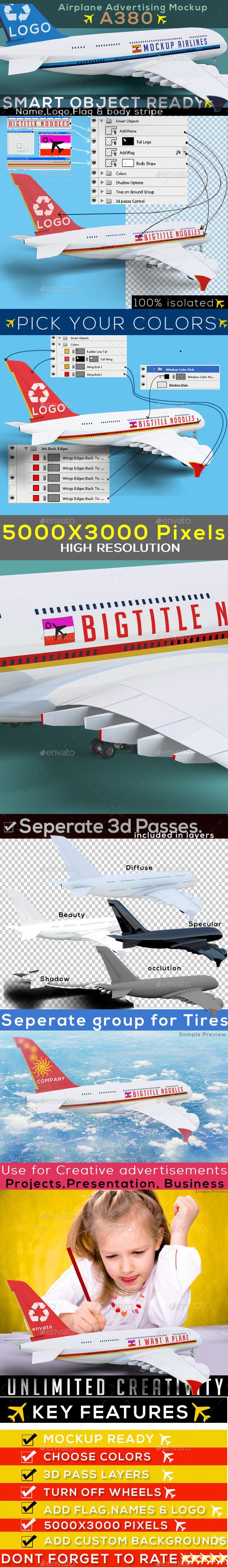 Airbus 20airline 20a 20380 203d 20render 20preview02 20mock 20up 20advertising 20