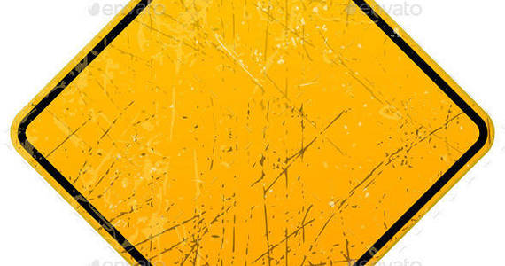 Box yellow sign rusty590