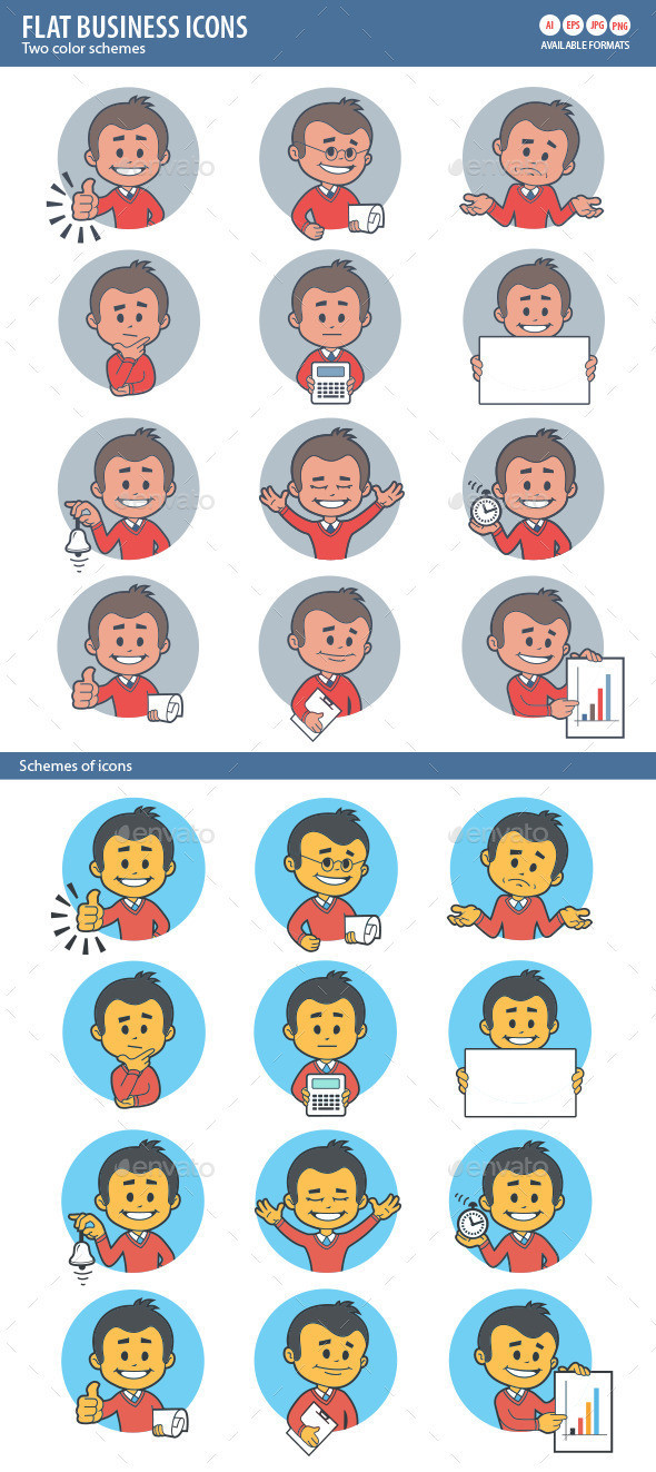 Two 20sets 20of 20flat 20icon 20with 20characters 20businessman preview