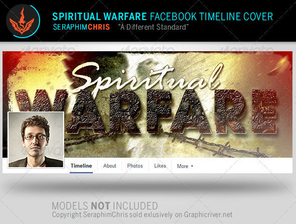 Spiritual warfare facebook timeline covers template preview