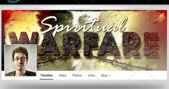 Box spiritual warfare facebook timeline covers template preview
