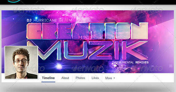 Box creation music facebook timeline covers template preview