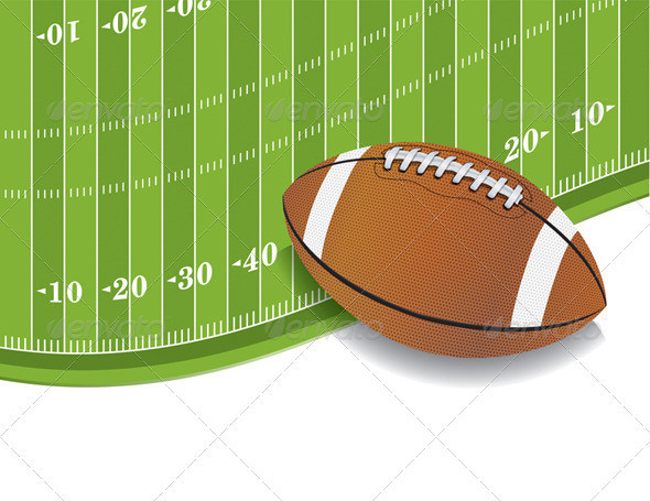 Football ball copyspace