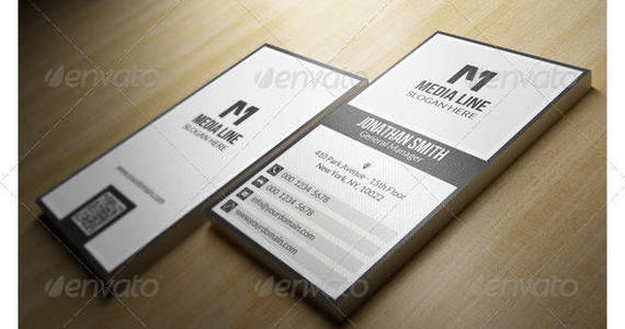 Box 30 modern black and white corporate business card preview
