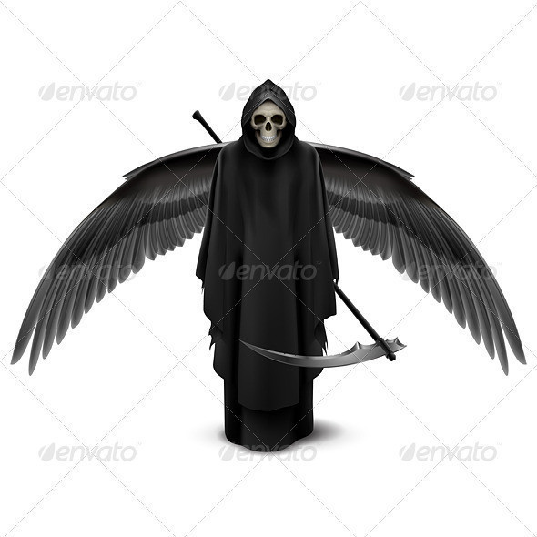 Angel of death in the black cassock 04 590