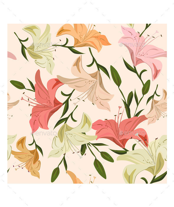 Seamless 20pattern 20lily preview