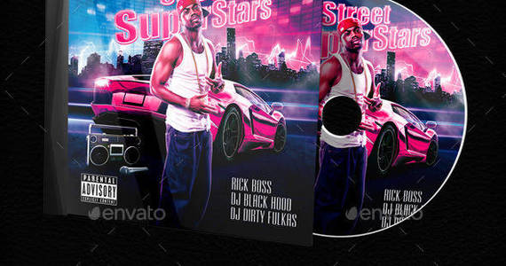 Box rap hip hop mixtape cd album cover