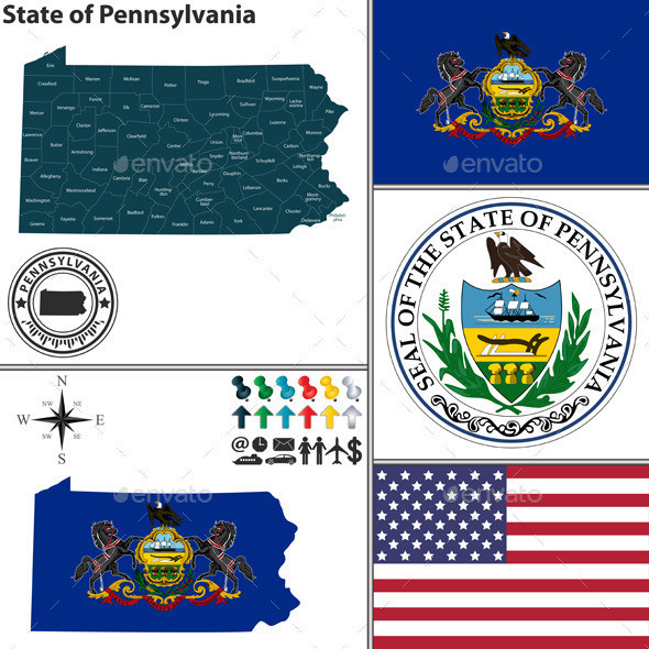 01 map 20of 20pennsylvania 20with 20seal