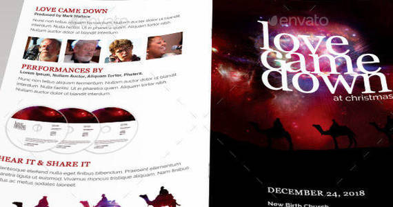 Box love came down bulletin template image preview