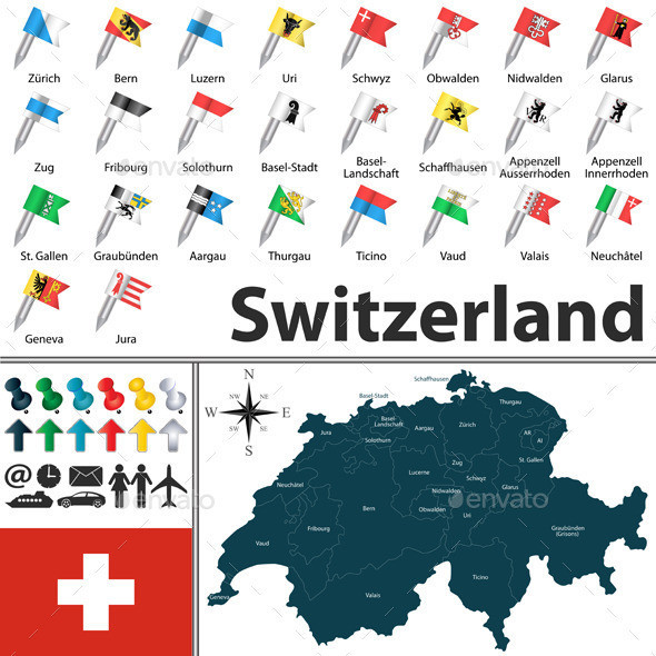 01 switzerland 20map 20with 20flags