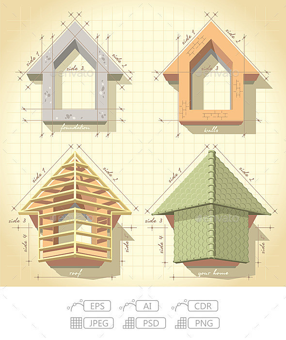 Drawing 20of 20building 20a 20house