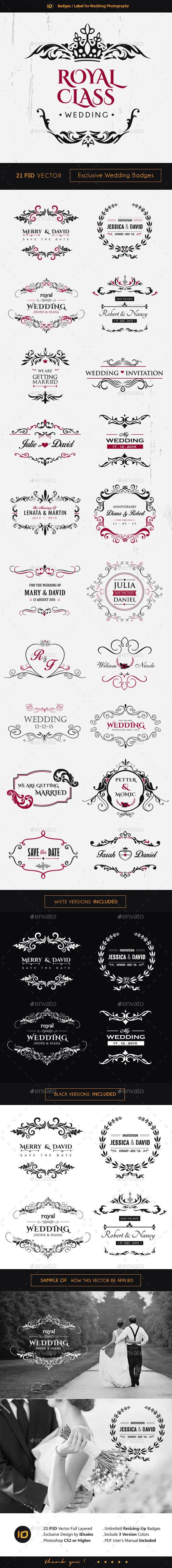 Previewdesign wedding badges by idsains revision