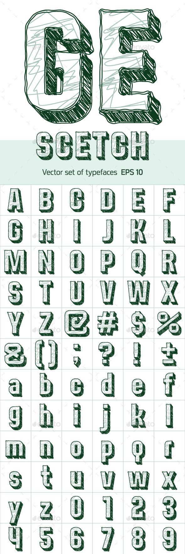 Font scetch condens 590