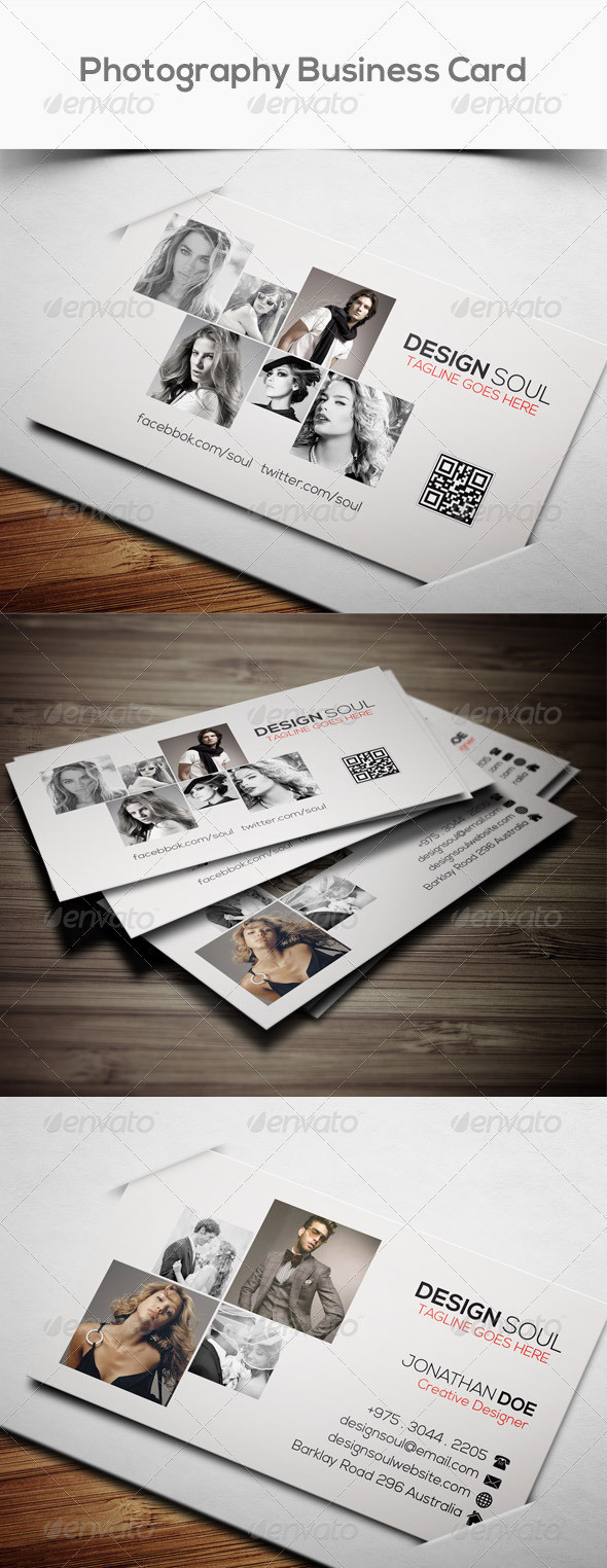 Photography business card previ ew