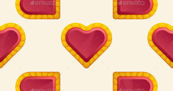 Box golden 20heart 20pattern image preview