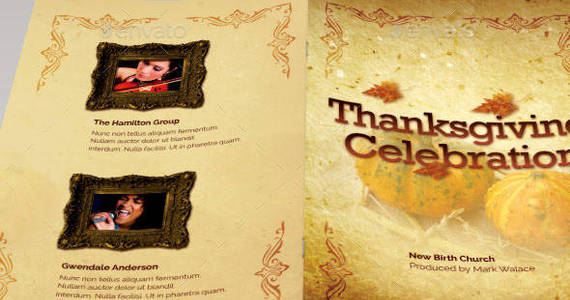 Box thanksgiving celebration bulletin image preview