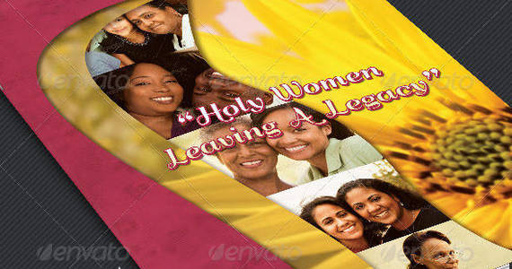 Box holy women convention program cover template preview