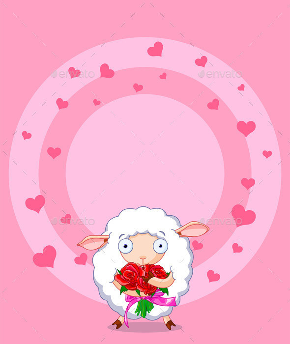 Roses sheep