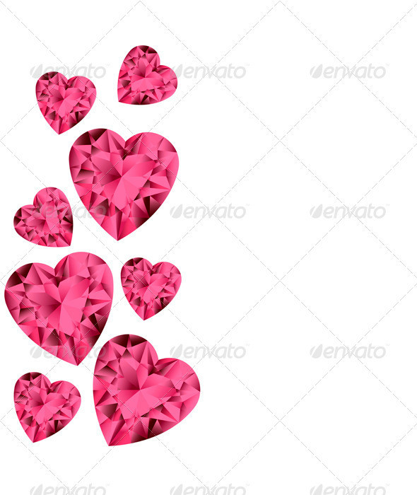 Diamond 20heart 20red 20background 205 201