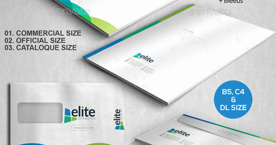 Box elite corporate creative cleane envelop packaging pack