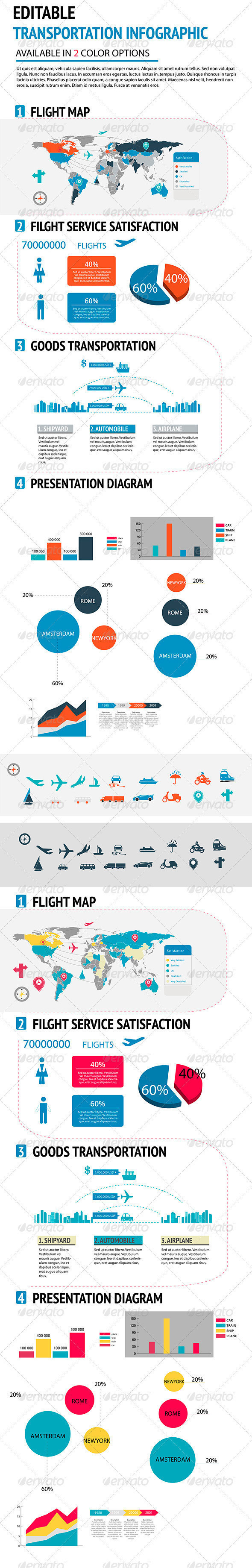 Transportation infographic  preview
