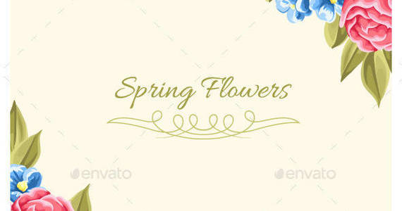 Box springflowersbackground