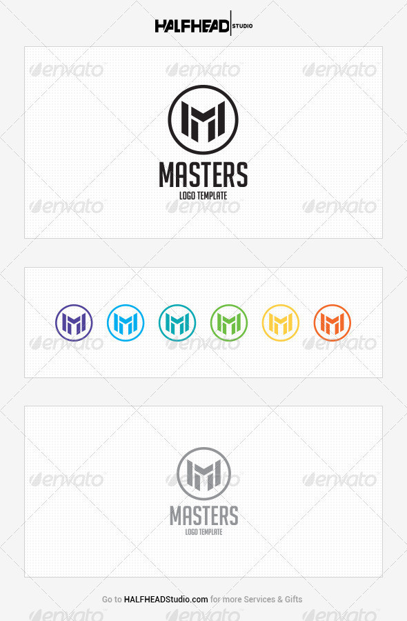 Masters logo template preview