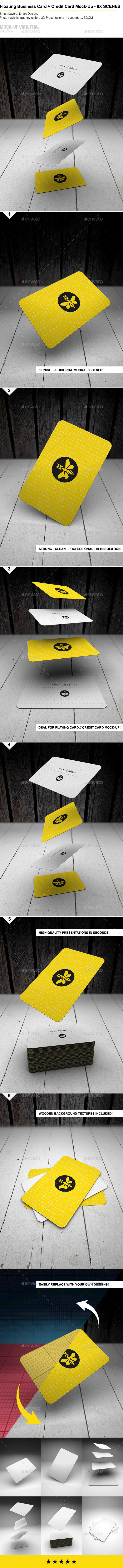 Floating business card mock up prvw