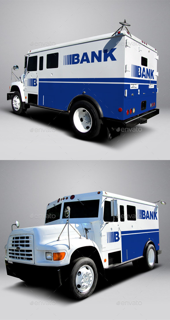 Ford 20f800 20armored 20truck 20wrap 20mockup 20preview