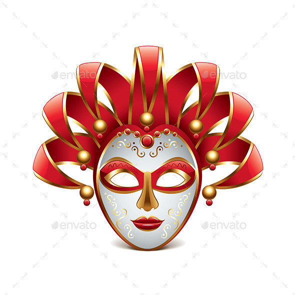 Venice mask isolated