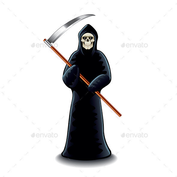 Grim reaper isolated