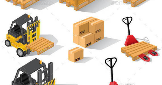 Box forklifts 20with 20pallets 20and 20boxes 20  20preview