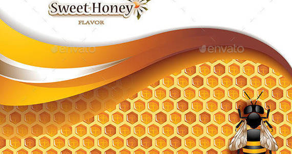 Box honey 20background 20with 20working 20bee 20preview