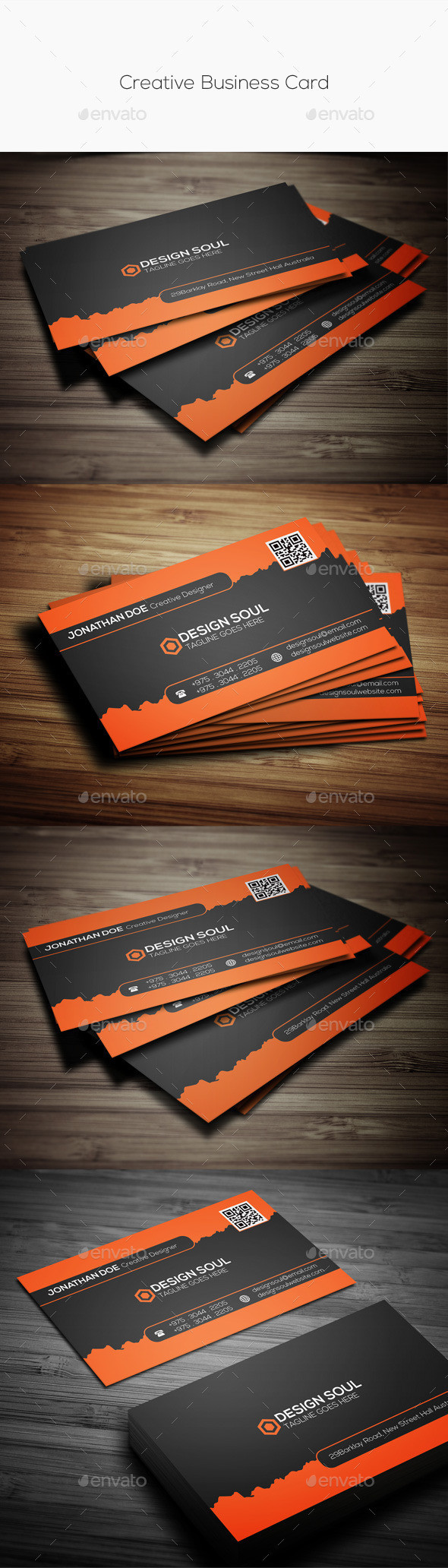 Creative business card preview