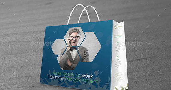 Box viridx business shopping bag carrier bag packaging dotnpix graphicriver